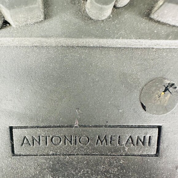 Antonio Melani Womens Black Brown Dempsey Leather Fabric Lace Up Combat Boots 6M - Picture 10 of 11